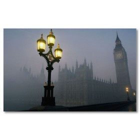 Αφίσα (Λονδίνο, Αγγλία, ποτάμι, thames, γέφυρα, big ben)